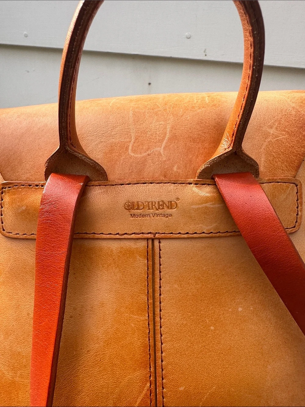 Old Trend Tan Leather Backpack - Classic Women's Backpack